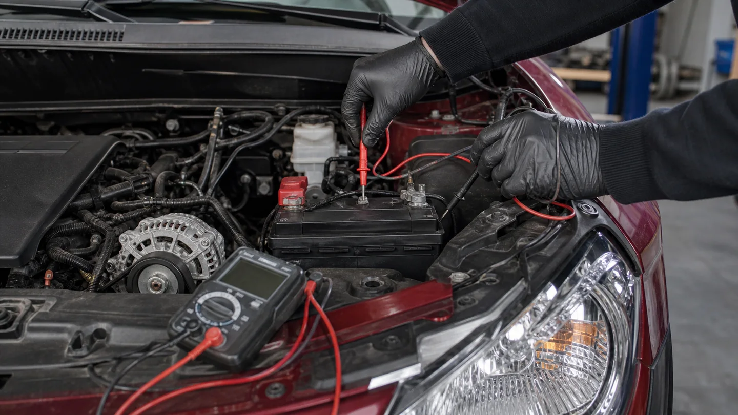 Motor bölümünde elektrik ve şarj sistemi kontrolü